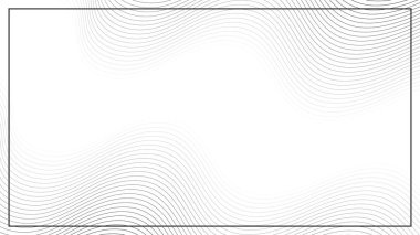 Beyaz arkaplan üzerinde dalga olan soyut siyah eğimli çizgiler. Vektör grafik illüstrasyonu.