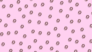 Arkaplanda soyut altıgen çakışması. Örnek altıgen.