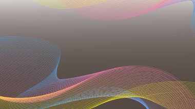 Soyut renk çizgileri arka planda dinamik parçacık deseni oluşturur. Gelecekçi çizgiler kavramı. 