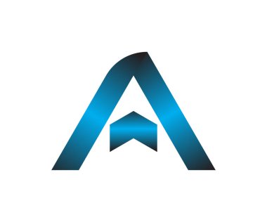 Bir harf logo tasarım vektör şablonu