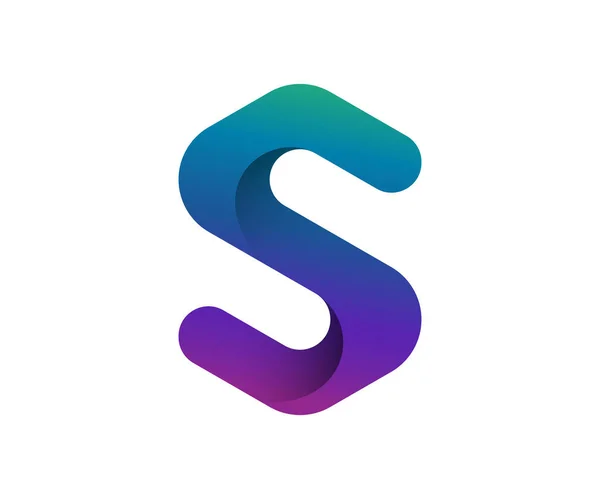 Sロゴデザインベクトルテンプレート — ストックベクタ