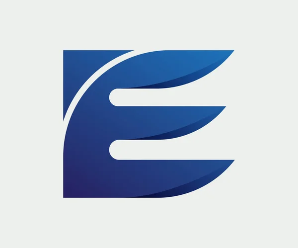 Eロゴデザインベクターテンプレート — ストックベクタ