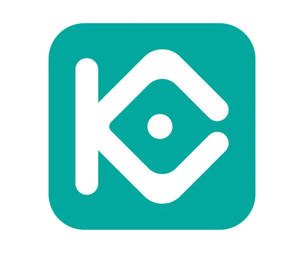 Kucoin Logo Design Vektor Mall — Stock vektor