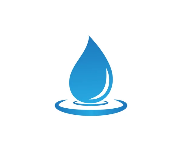 Water Drop Icon Design Vector Template — Stock Vector