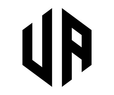 U Bir harf logo tasarım vektör şablonu