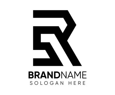 R S logo tasarım vektör şablonu