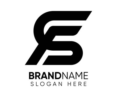 F S logo tasarım vektör şablonu