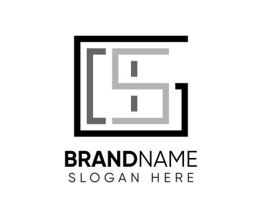 G O S logo tasarım vektör şablonu