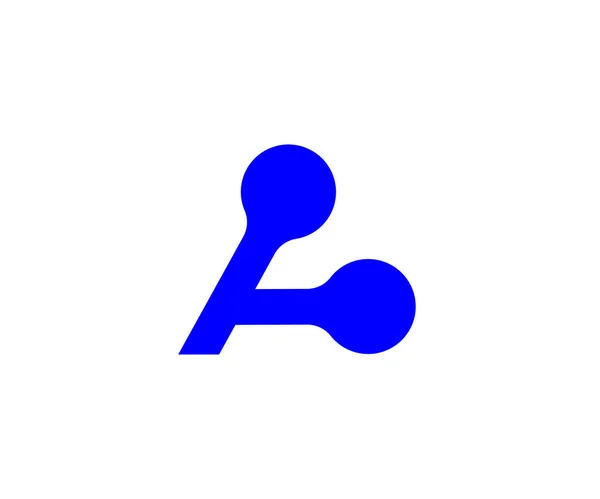 Una Última Tecnología Logotipo Diseño Vector Plantilla — Vector de stock