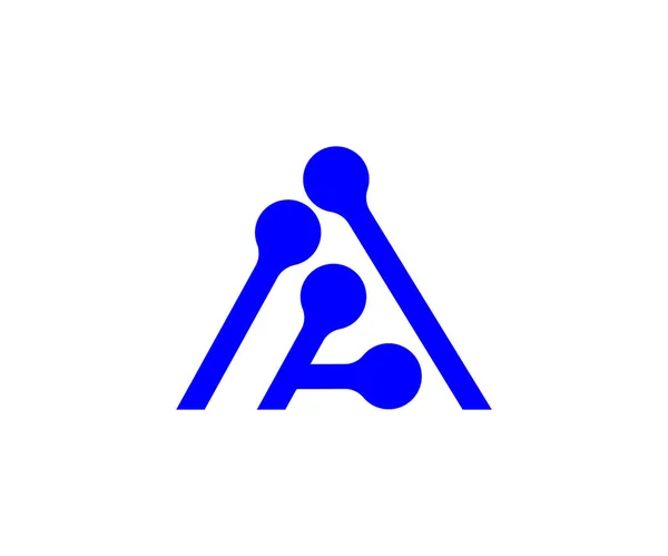 Modello Vettoriale Progettazione Logo Tecnologia Posteriore — Vettoriale Stock