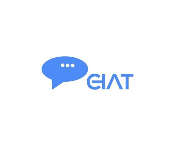 Chat App Logo Modello Vettoriale — Vettoriale Stock