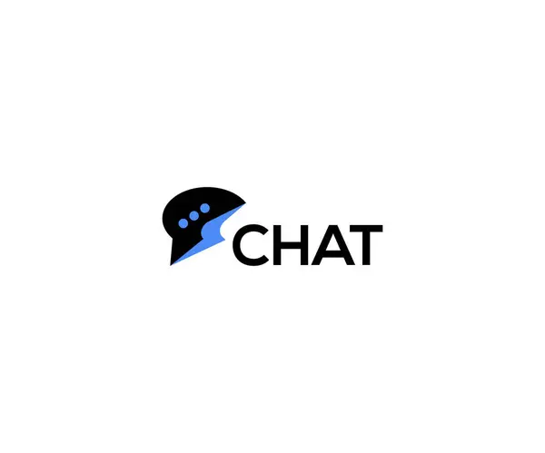 Chat App Logo Vettoriale Template6 — Vettoriale Stock