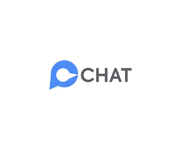 Chat Chat App Logo Vektorvorlage — Stockvektor