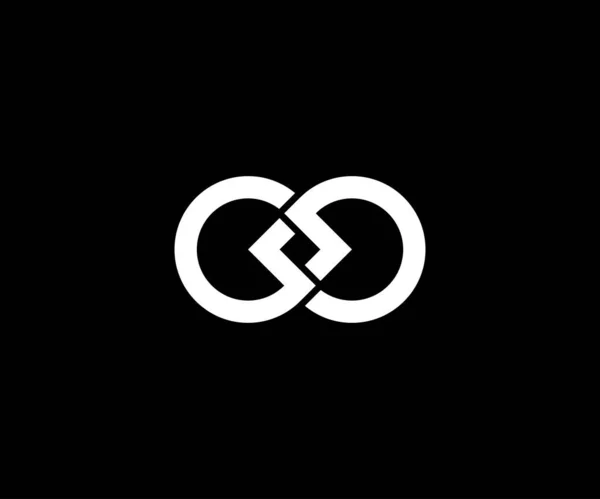 Infinito Símbolo Logotipo Ilimitado — Vector de stock