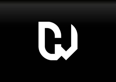 Monogram Harf CV Logo Tasarım Şablonu