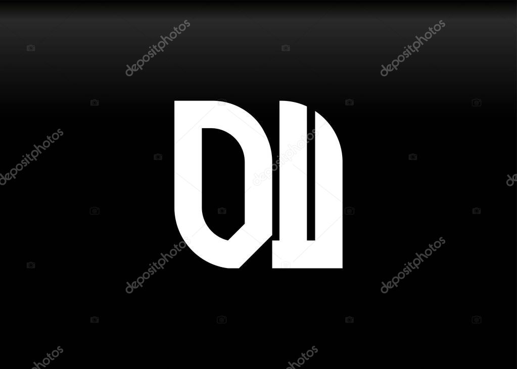 Monogram Letter DW Logo Design vector template