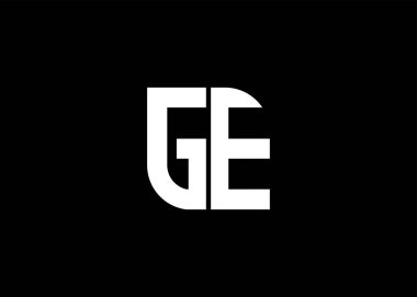 Monogram GE Logo Tasarım Şablonu