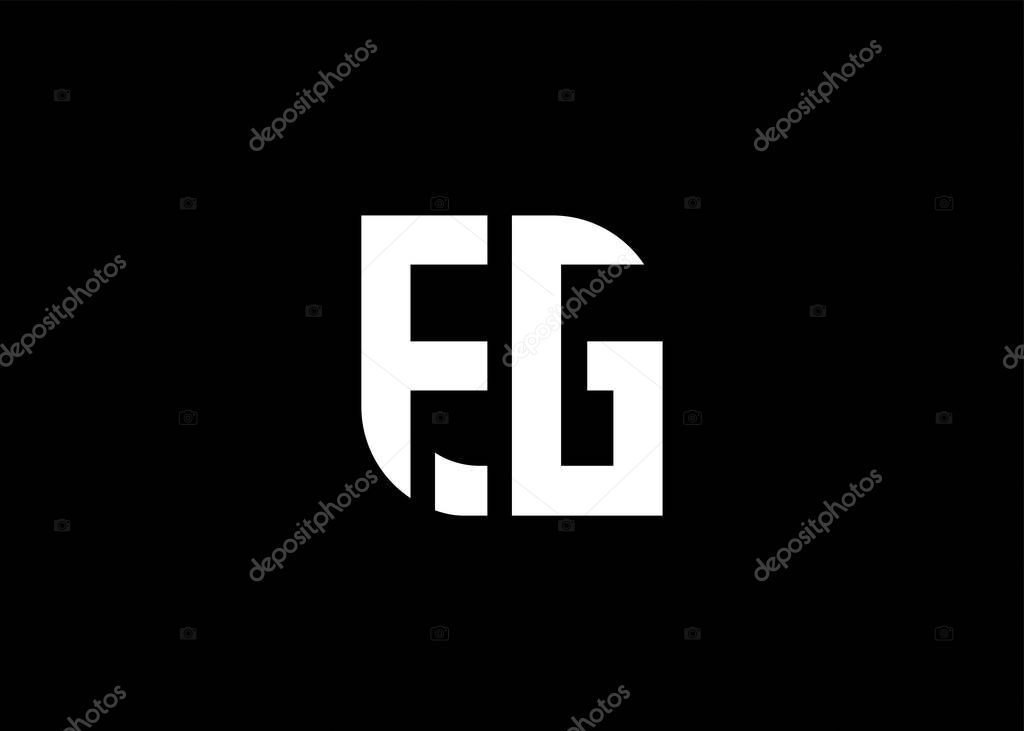 Monogram Letter FG Logo Design vector template