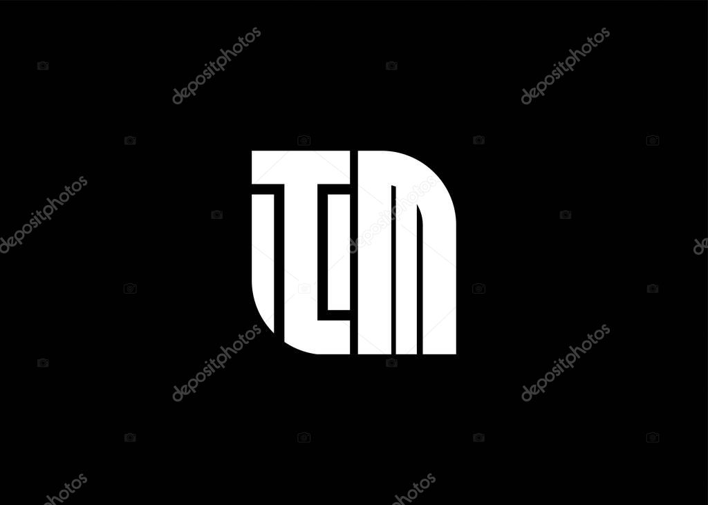 Monogram Letter IM Logo Design vector template