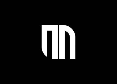 Monogram Harfi NN Logo Tasarım Vektör Şablonu