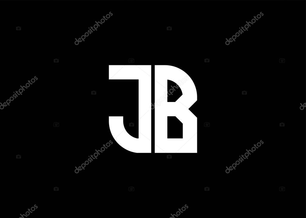 Monogram Letter JB Logo Design vector template.