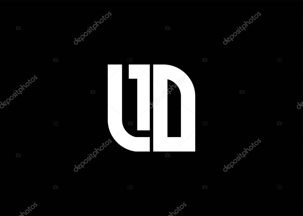 Monogram Letter LD Logo Design vector template