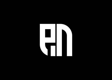 Monogram Harf PN Logo Tasarım vektör şablonu