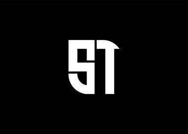 Monogram ST Logo Tasarım Şablonu