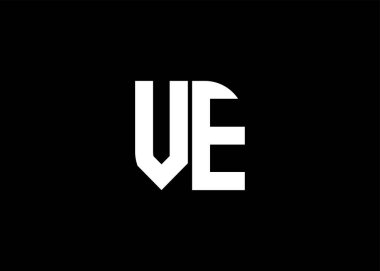 Monogram Harfi VE Logo Tasarım Vektör Şablonu.