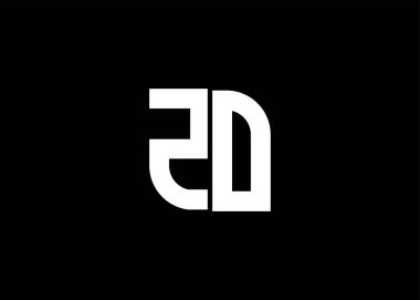 Monogram Harf ZOLogo Tasarım vektör şablonu.