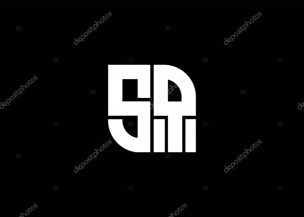 Monogram Letter SQ Logo Design vector template