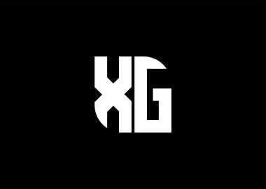 Monogram Harf XG Logo Tasarım vektör şablonu.