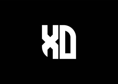 Monogram Harf XO Logo Tasarım vektör şablonu