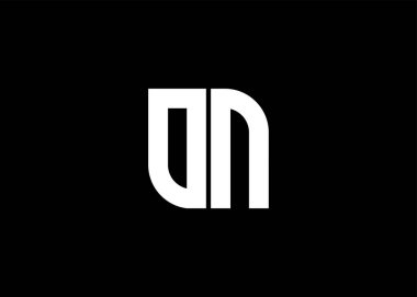 Monogram Harf On Logo Tasarım Vektör Şablonu.