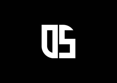 Monogram Harf İşlem Logosu Tasarım vektör şablonu