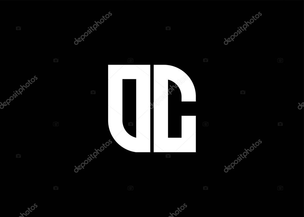 Monogram Letter OC Logo Design vector template