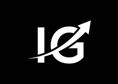 Basit küçük harf IG ok logosu