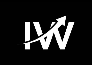 Basit küçük harf IW ok logosu