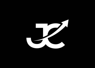Basit küçük harf JC ok logosu