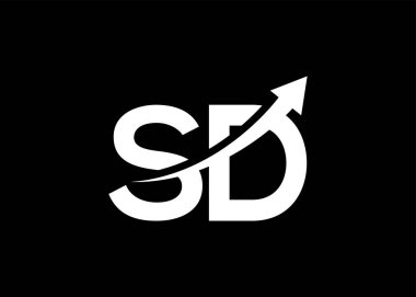 Basit küçük harf SD ok logosu