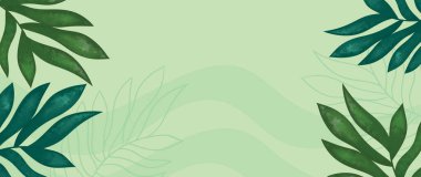 Yaprak illüstrasyon arka planı, bahar yeşili, duvar kağıdı