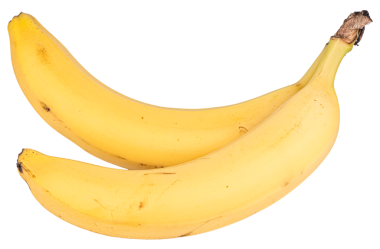 Beyaz ya da şeffaf arkaplanda izole edilmiş muz sürüsü