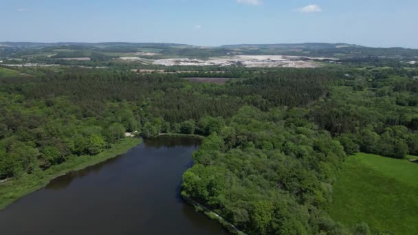 Stover Country Park South Devon Inglaterra Drone Aerial Views Drone — Vídeo de Stock