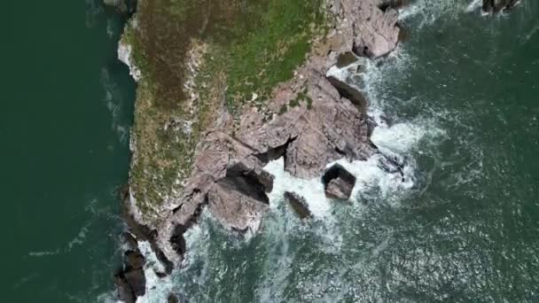 Torquay Torbay South Devon England Drone Aerial Vws Беспилотник Летит — стоковое видео