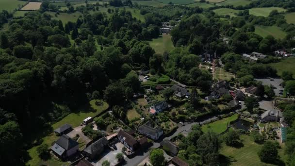Cockington Torquay South Devon England Drone Views Drone Sestupuje Nad — Stock video