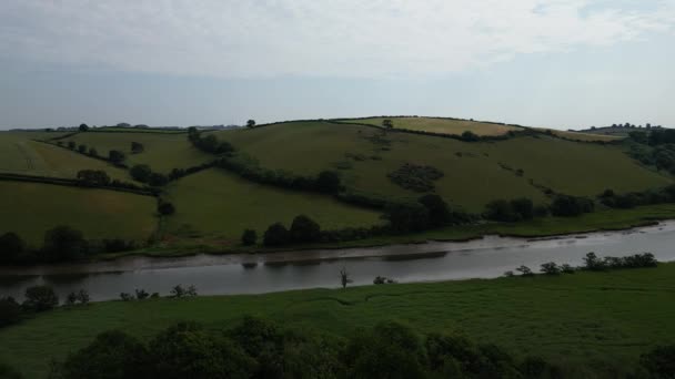 River Dart Totnes South Devon England Drone Aerial Views Drone — Vídeo de Stock