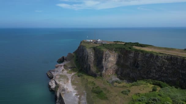 Berry Head Güney Devon Ngiltere Drone Aerial Views Nsansız Hava — Stok video
