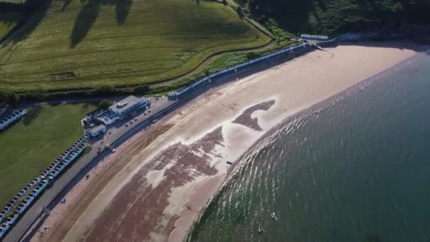 Broadsands Torbay South Devon Inghilterra Drone Views Drone Vola Sulla — Video Stock