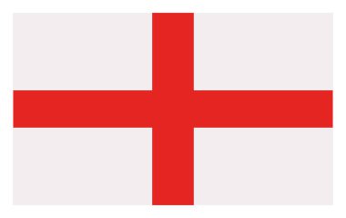 Gürcistan bayrağı beyaz arkaplanda izole edildi 