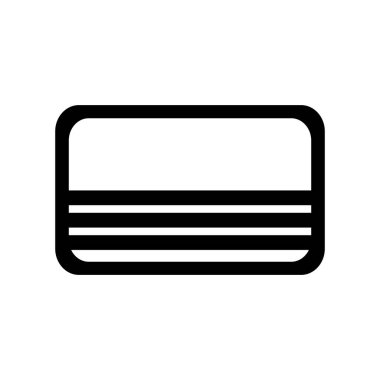 Kredi kartı ikonu vektör illüstrasyonu